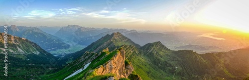 Photography sunset on the mountain speer
