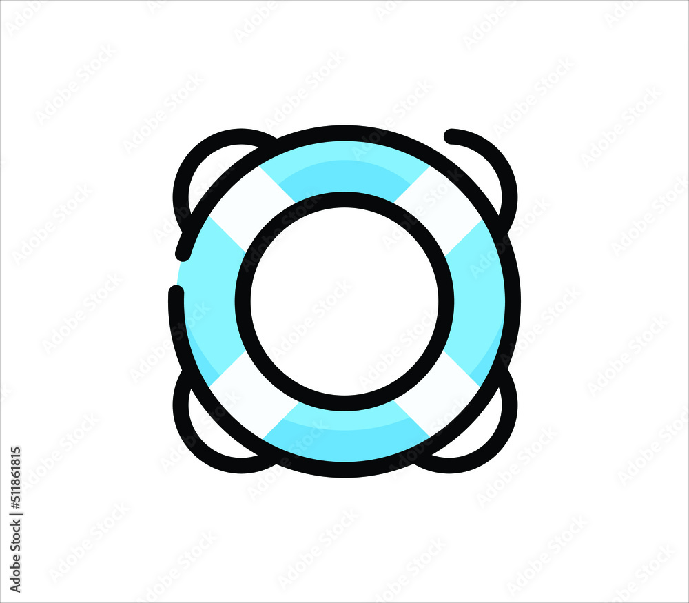 Lifebouy icon flat vector. Saver life ring. Emergency survival, Lifebouy icon vector. Lifebelt icon symbol illustration Lifebouy icon flat vector. Saver life ring. Emergency survival, Lifebouy icon vector. Lifebelt icon symbol illustration