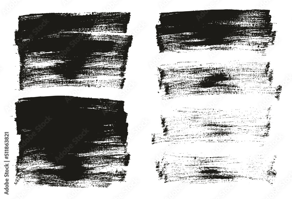 Fototapeta premium Flat Paint Brush Thin Long Background Mix High Detail Abstract Vector Background Mix Set 