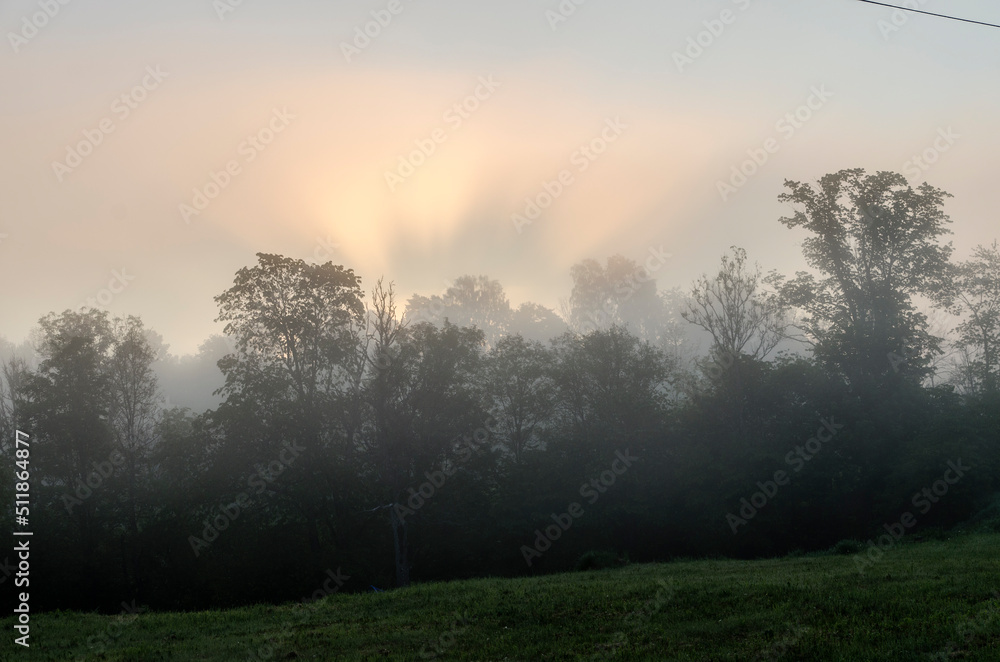 Wschód słońca Bieszczady 