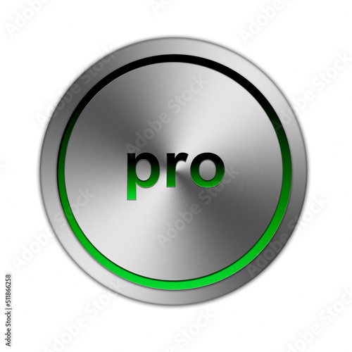 pro 3d Button metallic  grün