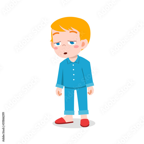little kid feel sleepy and want to sleep