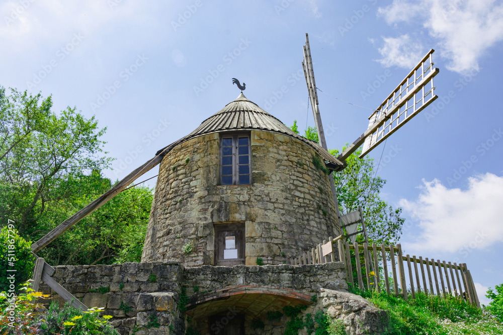 Old windmill in  Lautrec, France