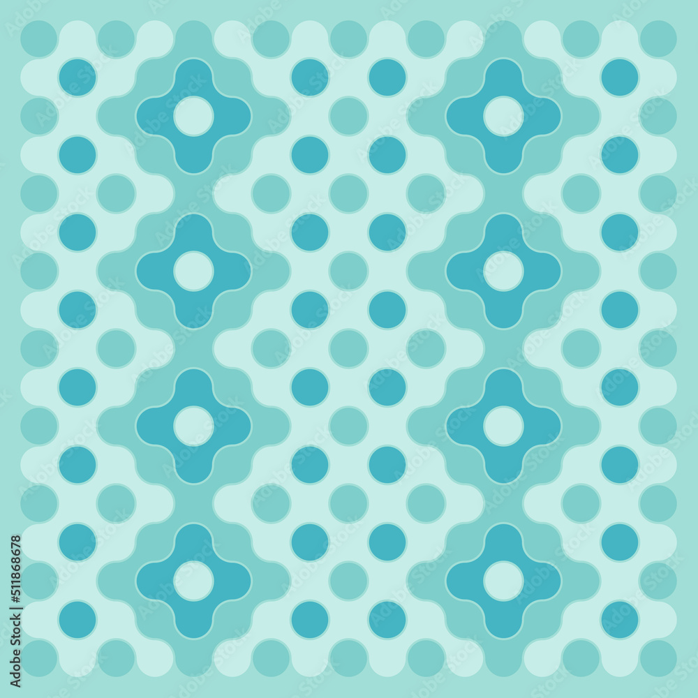 Multicolor truchet tiling connections illustration Multicolor truchet tiling connections illustration