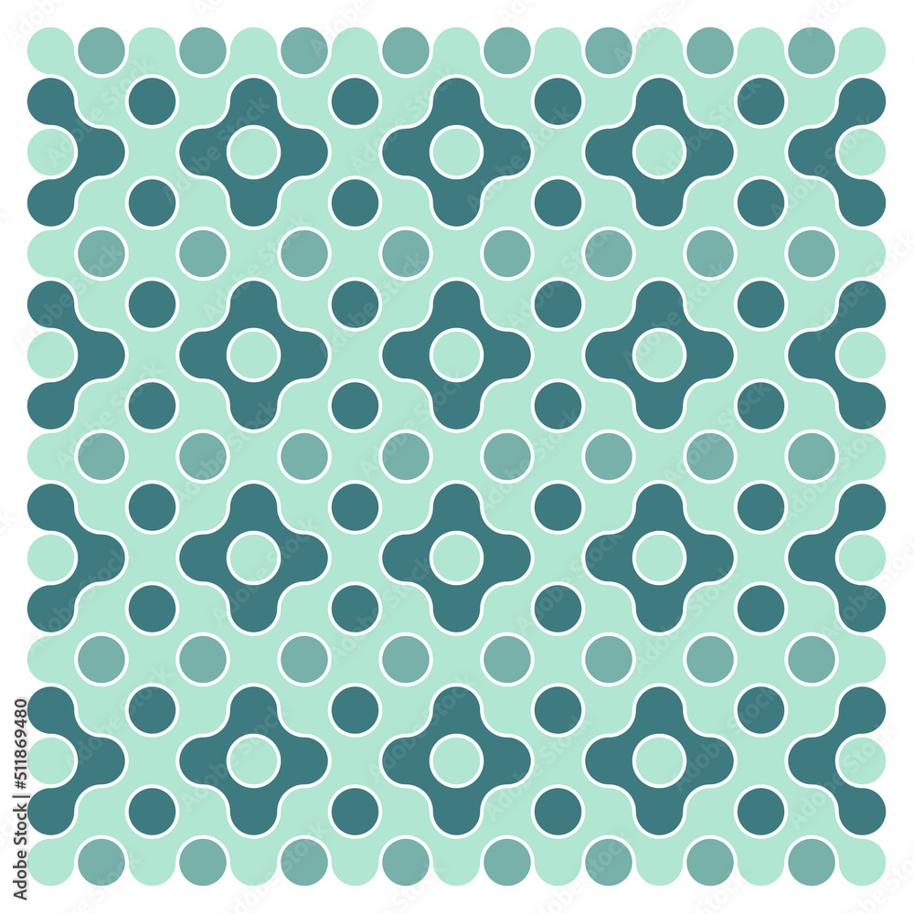 Multicolor truchet tiling connections illustration Multicolor truchet tiling connections illustration