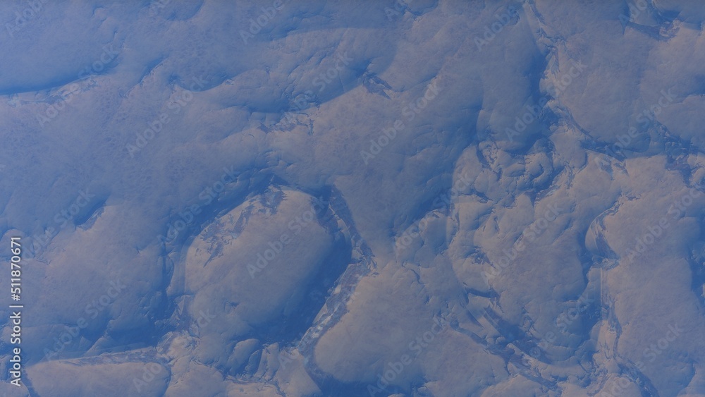 Fototapeta premium View of the 3d rendering realistic planet mars surface from space. 