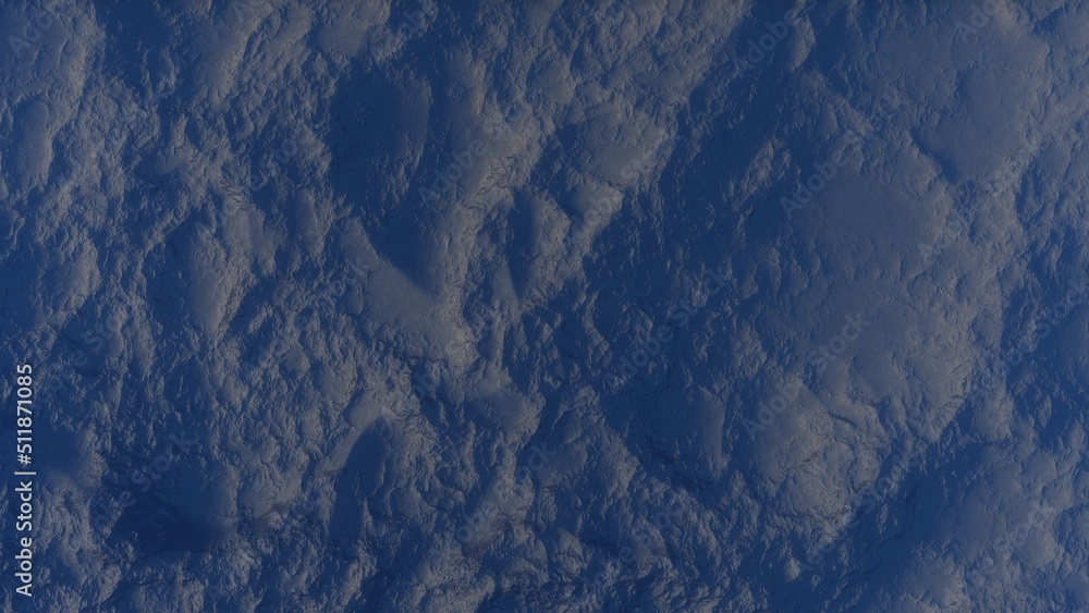Fototapeta premium View of the 3d rendering realistic planet mars surface from space. 