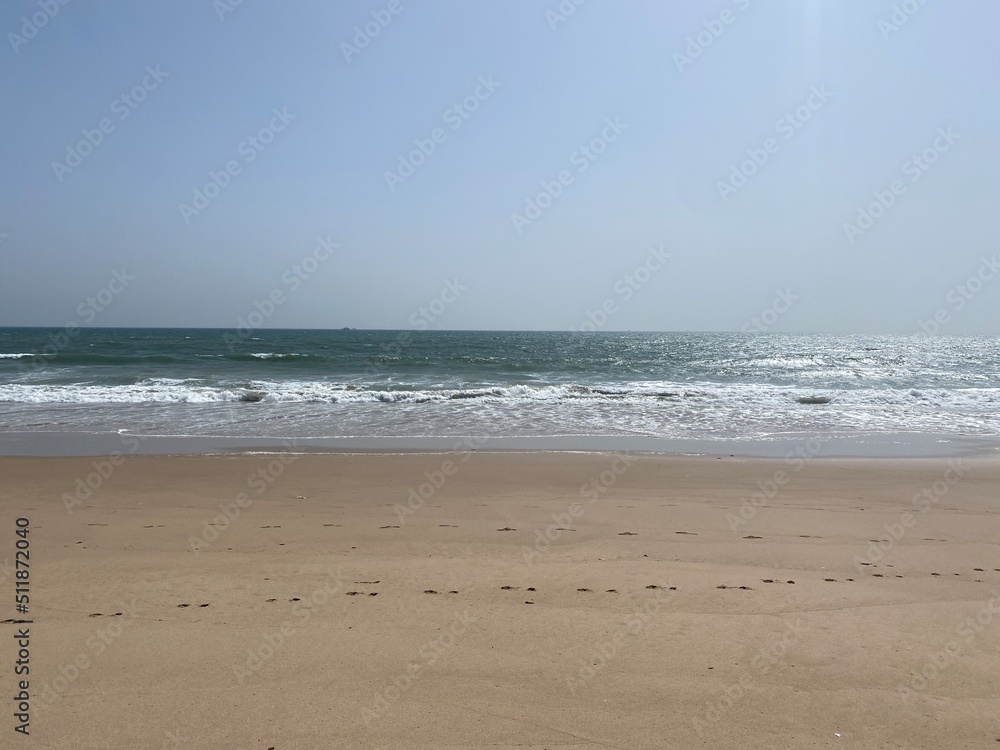 waves on the beach