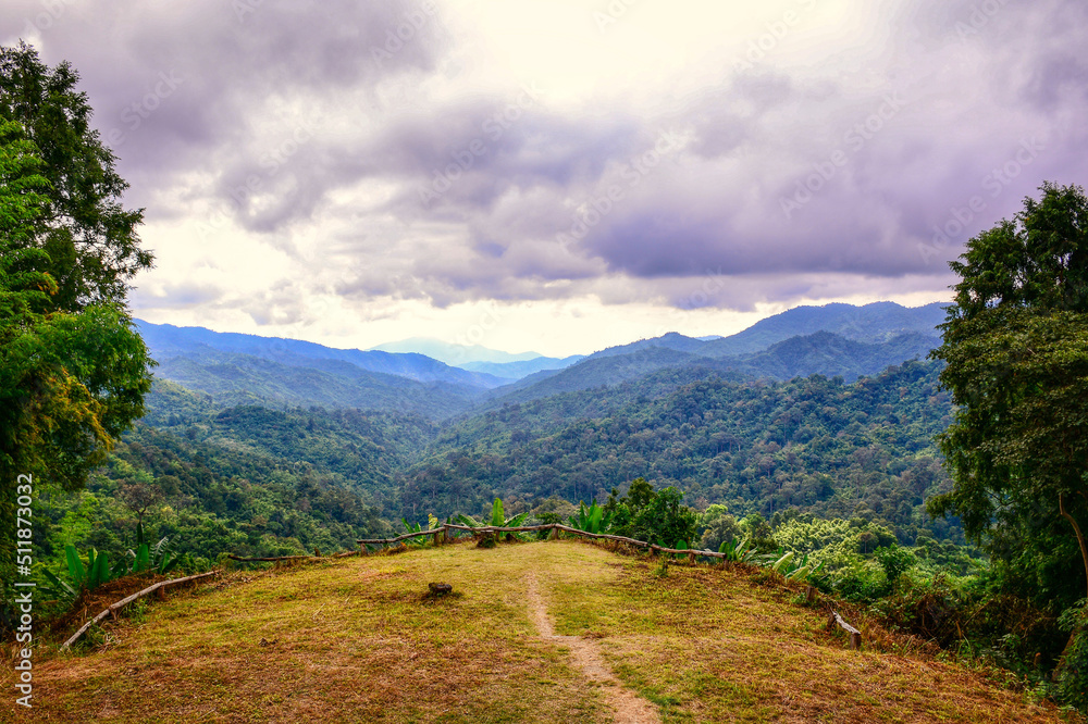 landscape with clouds