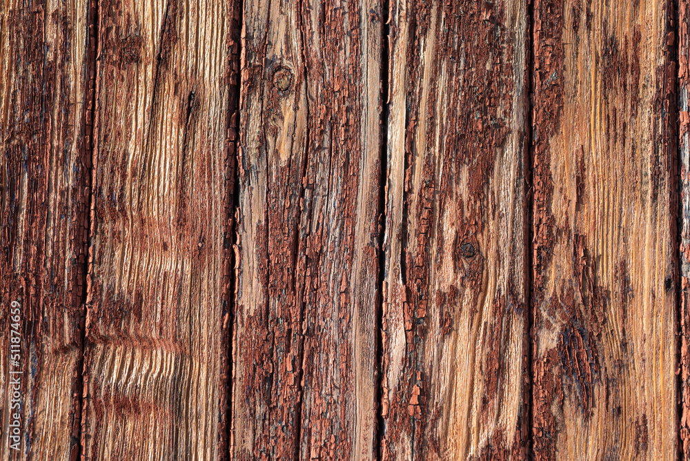 Texture of old brown wooden plank fence Texture of old brown wooden plank fence