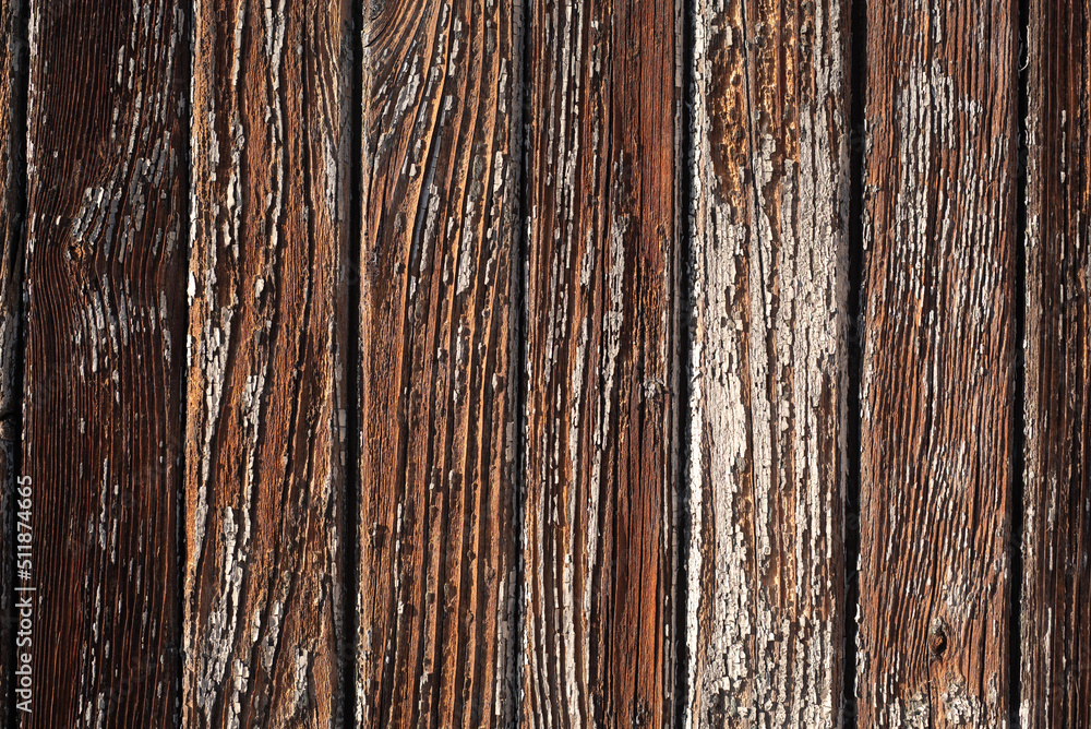 Texture of old brown wooden plank fence Texture of old brown wooden plank fence