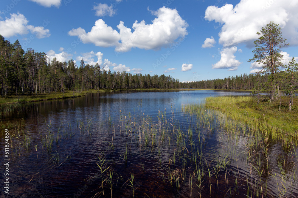 in the lake region of Finland