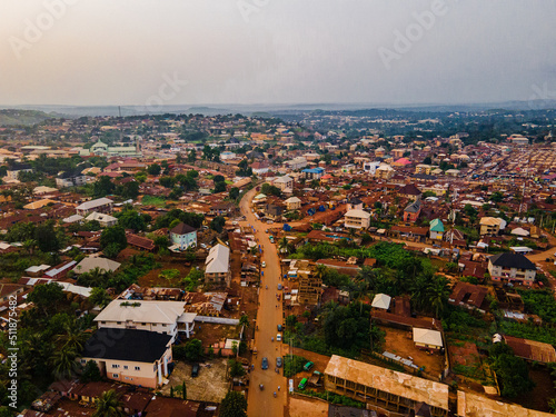 An aerial image of the city of Makurdi, Benue State, Nigeria