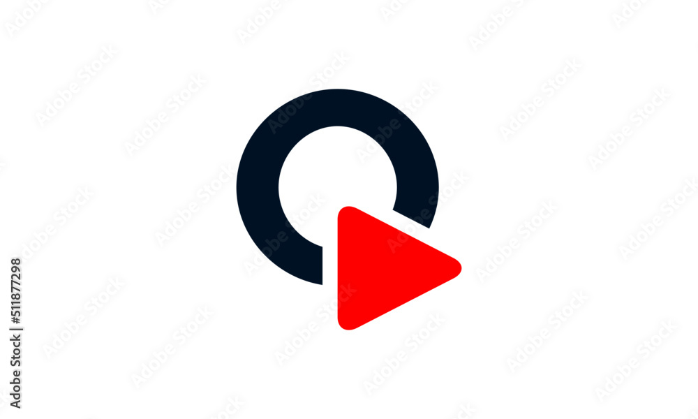 Letter O Media and play symbol logo design, Digital Video Logo Design Template, Vector Illustration on a White Background Letter O Media and play symbol logo design, Digital Video Logo Design Template, Vector Illustration on a White Background