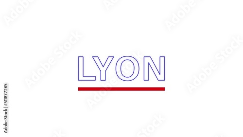 Town France Lyon Animation Title Typography Motion 