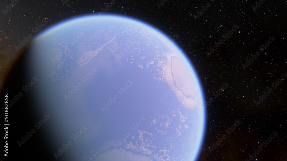 Fototapeta premium Abstract planets and space background 