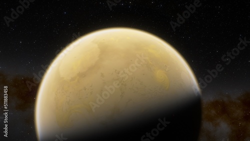 Planets and galaxy, science fiction wallpaper. Beauty of deep space. Billions of galaxy in the universe Cosmic art background 3d render 