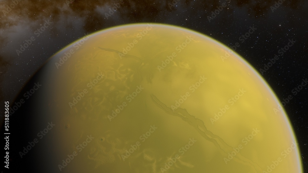 Fototapeta premium Planets and galaxy, science fiction wallpaper. Beauty of deep space. Billions of galaxy in the universe Cosmic art background 3d render 