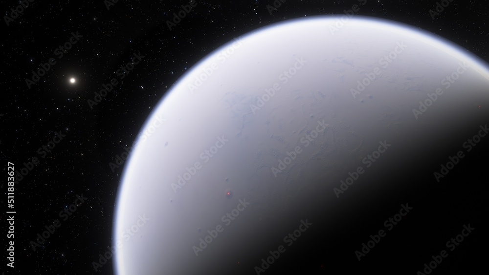Fototapeta premium Planets and galaxy, science fiction wallpaper. Beauty of deep space. Billions of galaxy in the universe Cosmic art background 3d render