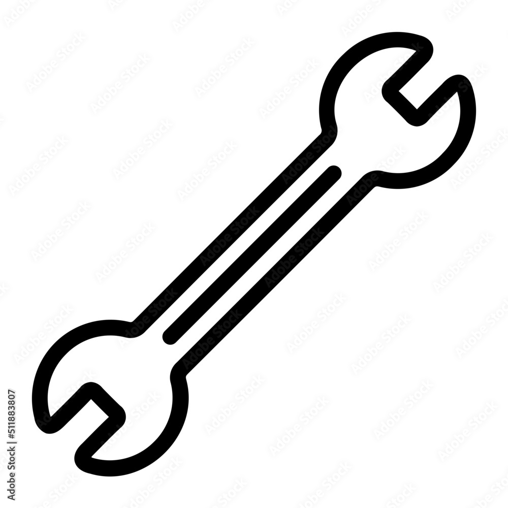 wrench line icon wrench line icon