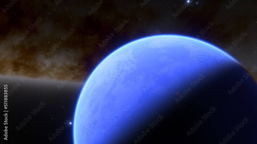 Obraz premium Abstract planets and space background