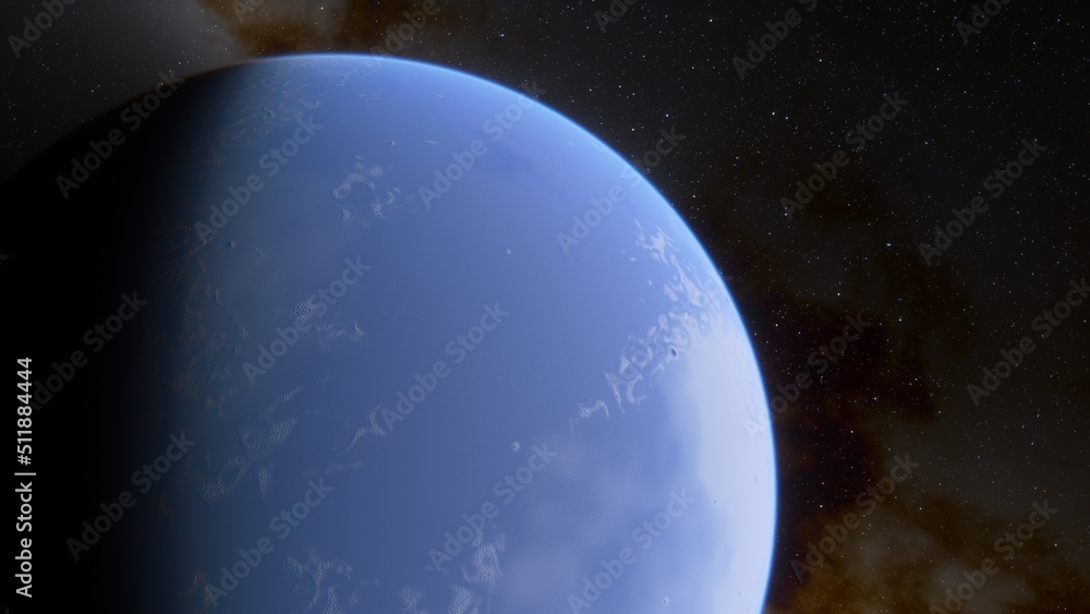 Fototapeta premium Abstract planets and space background