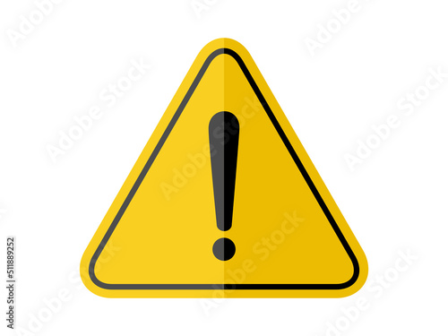 isolated generic caution, common hazardous symbols on yellow round triangle board warning sign for icon, label, logo or package industry etc. paperwork flat style vector design.