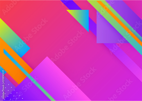 Creative abstract with colorful element design background. Memphis color background design with shapes composition. Futuristic design poster for business presentation, social media template and banner