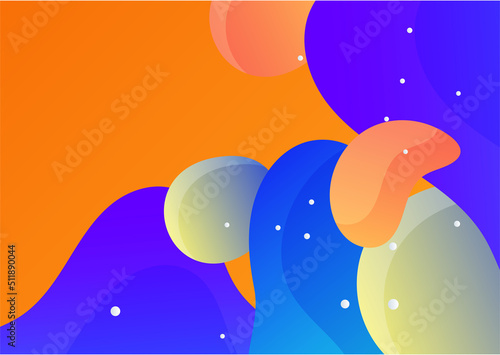 Fototapeta Naklejka Na Ścianę i Meble -  Creative abstract with colorful element design background. Memphis color background design with shapes composition. Futuristic design poster for business presentation, social media template and banner