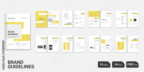 Brand Guideline Design Brand Manual Design Brand Style Guideline Design Minimal Guideline