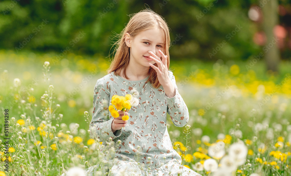 Little girl at nature Little girl at nature