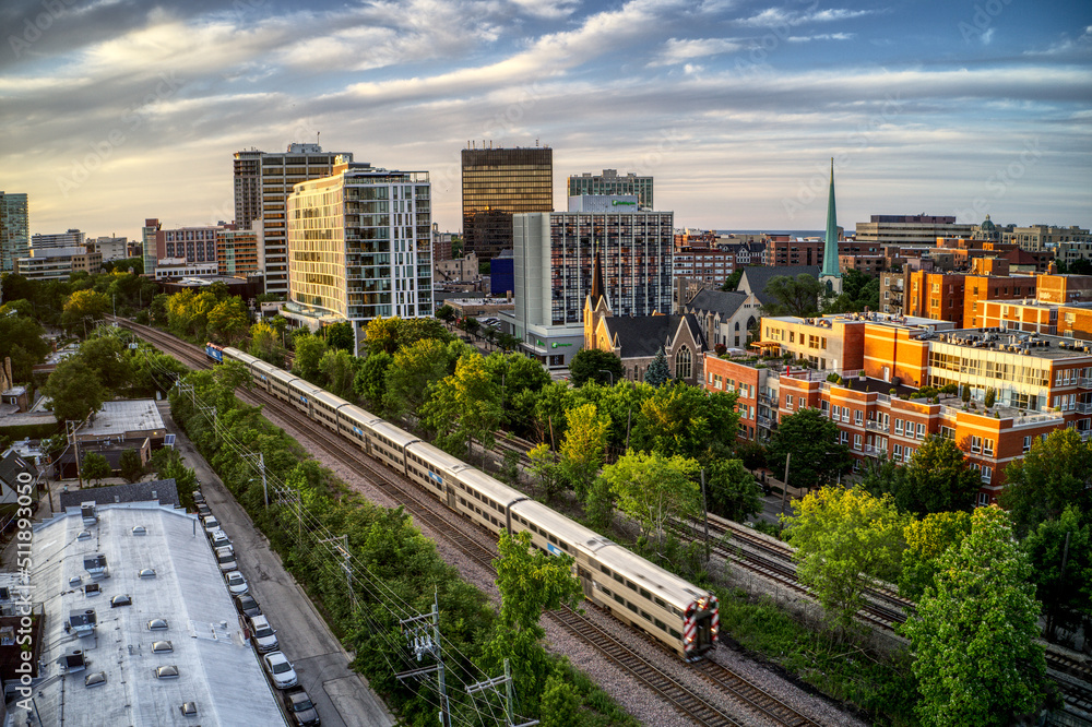 Obraz premium Evanston Metra