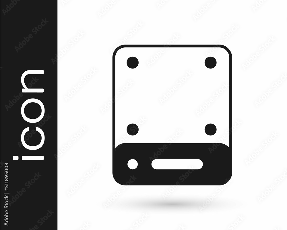 Black Server, Data, Web Hosting icon isolated on white background. Vector Black Server, Data, Web Hosting icon isolated on white background. Vector