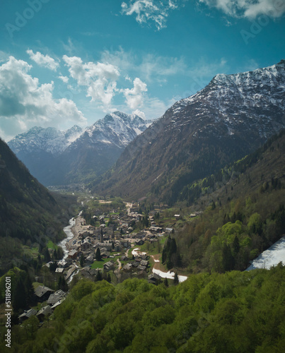 Tableau sur toile Alagna Valsesia