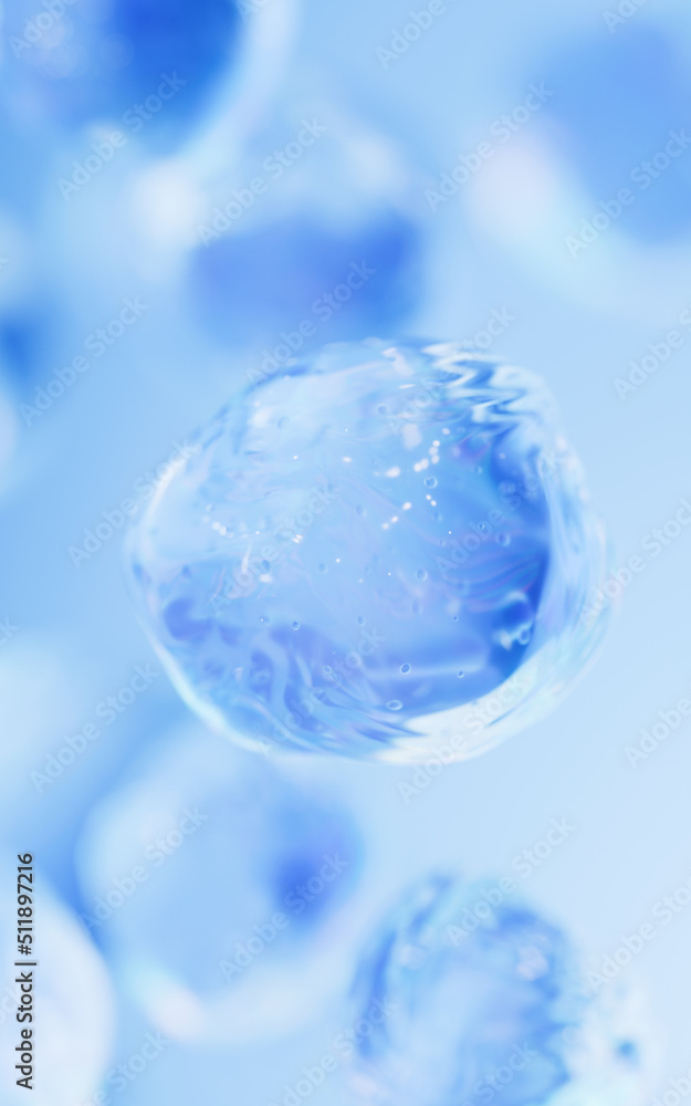 Transparent bubble with gradient colors, 3d rendering. Transparent bubble with gradient colors, 3d rendering.