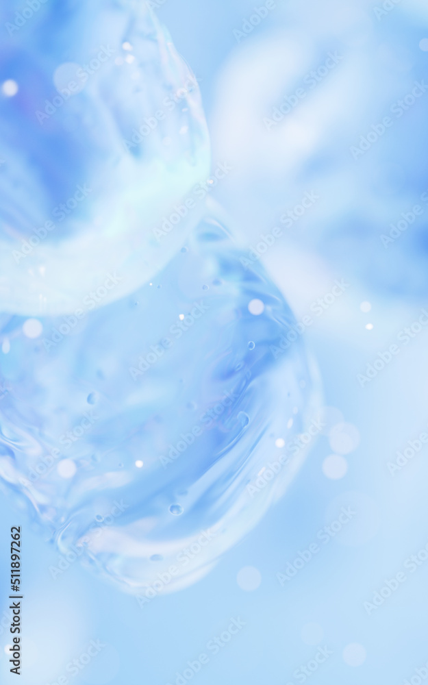 Transparent bubble with gradient colors, 3d rendering. Transparent bubble with gradient colors, 3d rendering.