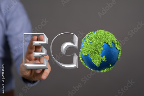 Eco inscription word on the...