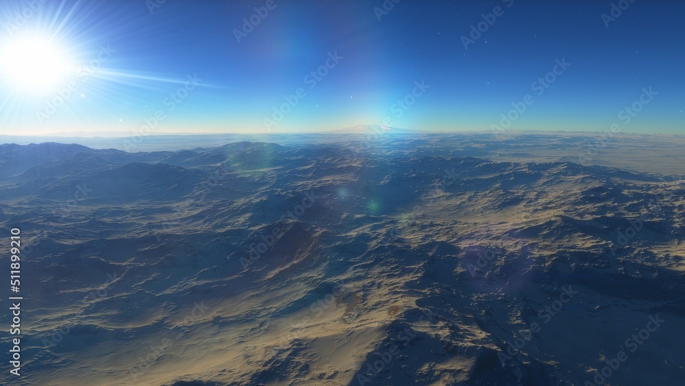 landscape on planet Mars, scenic desert scene on the red planet
landscape on planet Mars, scenic desert scene on the red planet
