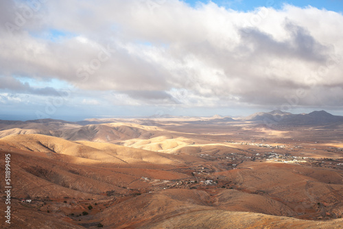View of Betancuria mountains Fuerteventura Canary Islands Spain