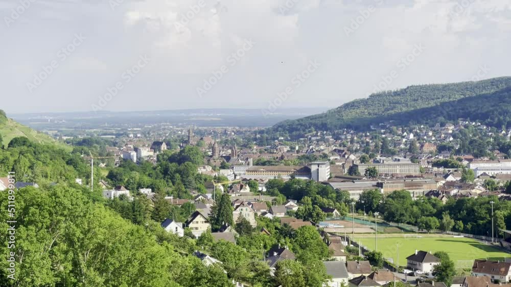 Mountain and forest landscape on the heights of Buhl on a beautiful summer day Mountain and forest landscape on the heights of Buhl on a beautiful summer day