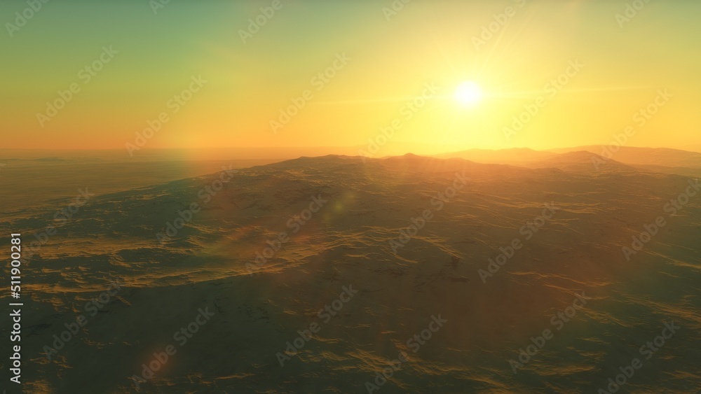 Obraz premium Deserted alien planet 