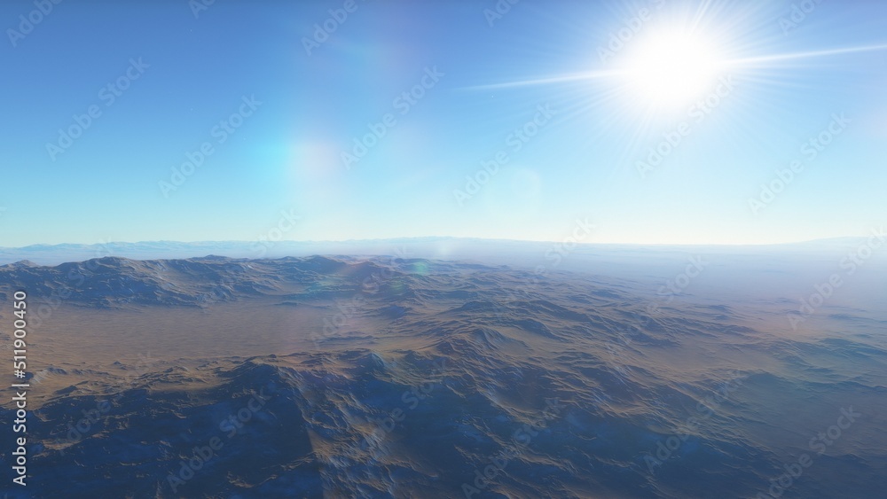 Fototapeta premium Deserted alien planet