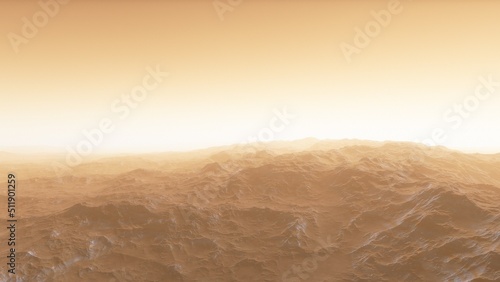 Fotografie 3D fictional space scene