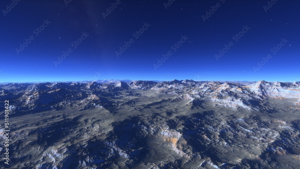 3D fictional space scene
3D fictional space scene