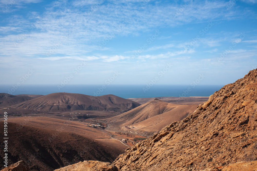 View of Betancuria mountains Fuerteventura Canary Islands Spain View of Betancuria mountains Fuerteventura Canary Islands Spain