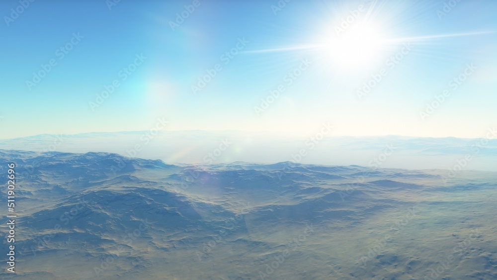landscape on planet Mars, scenic desert scene on the red planet
landscape on planet Mars, scenic desert scene on the red planet