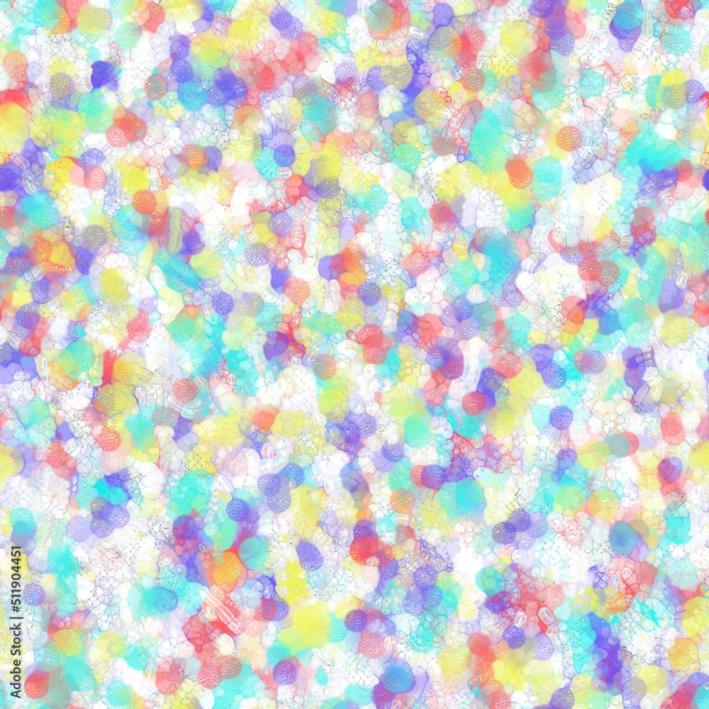 Multicolored pattern with different texture. Seamless pattern. Pastel colors