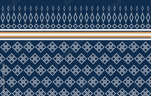 geometric pattern for background, carpet, wallpaper, clothing, sarong, wrap, batik, fabric, embroidery style vector illustration.