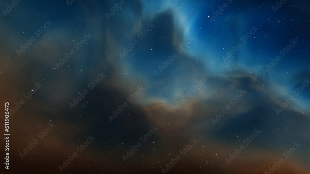 Fototapeta premium nebula gas cloud in deep outer space 