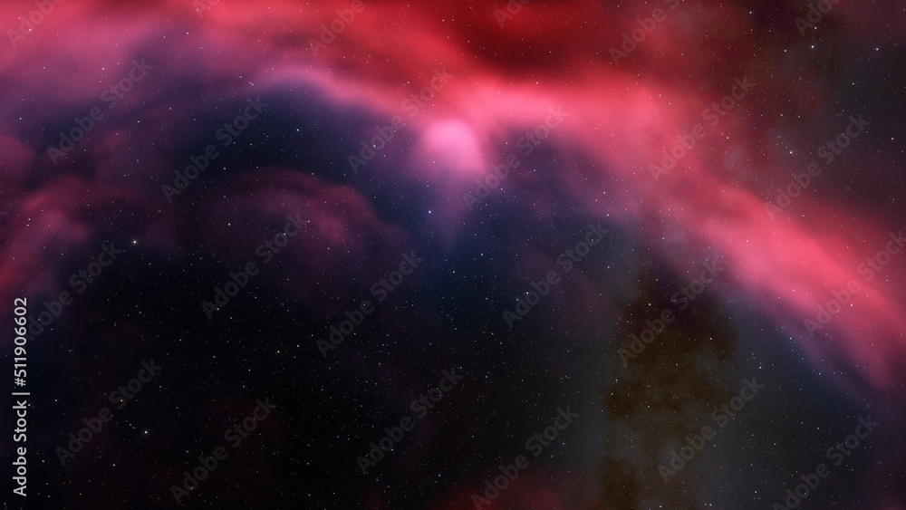 Naklejka premium nebula gas cloud in deep outer space 